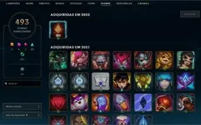 Conta LoL 632 skins full acesso