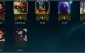 Conta MESTRE 150PDL+ 63 champions e 32 skins.