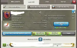 Clã Clash of Clans lvl 24 CAP 10 full