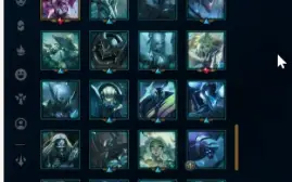 conta league of legends cheia de skins
