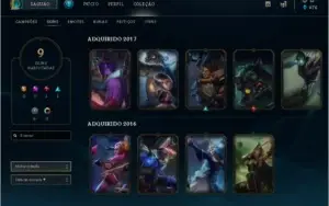 Unranked, level 32, 33 chamsp e 8 skins