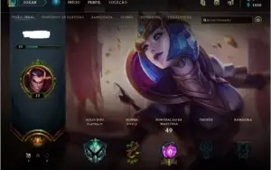 CONTA PLATINA 4 - 34 CAMPEÕES - SKIN VITORIOSA