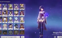 Raiden Shogun C2 + arma , Kujou sara + amos