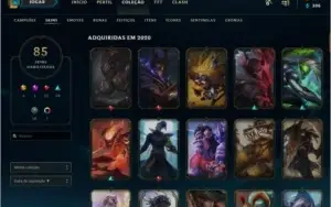 CONTA LOL D1 - 124 CHAMP - 85 SKINS - GRÃO MESTRE 2020