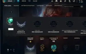 Conta prata 4 com 72 Champs e 42 skins (Criada em 2012)