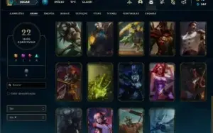 Conta prata 4 com 72 Champs e 42 skins (Criada em 2012)