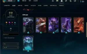 Conta prata 4 com 72 Champs e 42 skins (Criada em 2012)