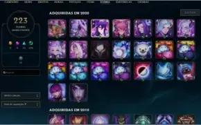 CONTA LOL - D3- TODOS OS CAMPEÕES - 224 SKINS (2011)