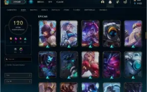 Conta Lol - 120 Skins + LVL 200+ -- Prata 4