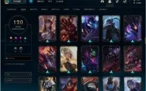 Conta Lol - 120 Skins + LVL 200+ -- Prata 4