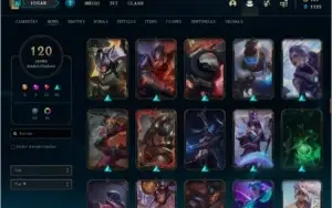 Conta Lol - 120 Skins + LVL 200+ -- Prata 4