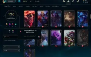 Conta Lol - 120 Skins + LVL 200+ -- Prata 4