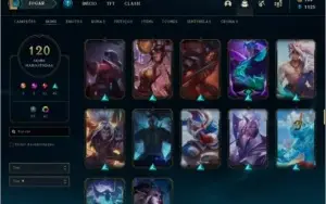 Conta Lol - 120 Skins + LVL 200+ -- Prata 4