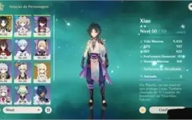 Conta Ar28 , com Xiao + 2 lança de jade