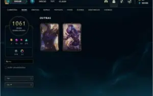 Conta LOL praticamente full skins.