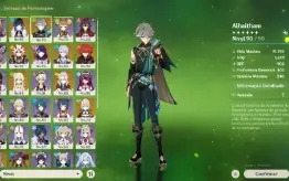 PROMOÇÃO Conta endgame Alhaitham Bis, Ayato Bis, Yelan Bis 