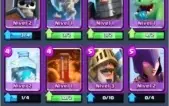 Conta level 9, arena 8 com 3 lendárias e 60 cartas