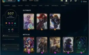 Conta de LoL - Skins Raras