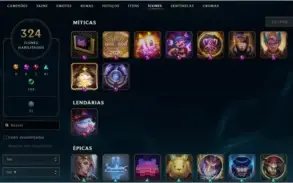Conta D1 ( 300 skins, ryze triiunfante, EMOTE GM ) mmr ótimo