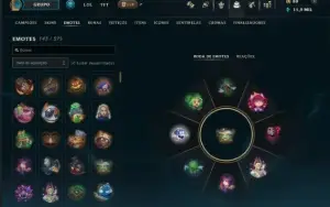 Conta Full LoL - 168 CH | 122 SKINS | HONRA 5 | 443K TK