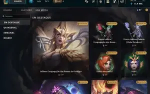Conta Full LoL - 168 CH | 122 SKINS | HONRA 5 | 443K TK