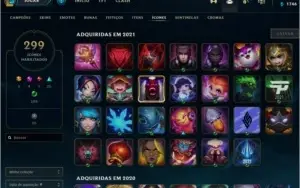 Conta lol platina 3 376 skins