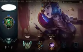 Conta Platina S8  League of Legends, com skin Ultimate