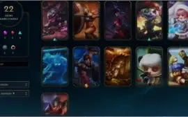 Conta Platina S8  League of Legends, com skin Ultimate