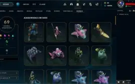 MMR DIAMOND, 171 SKINS, ÍCONES RAROS, CRIADA A 10 ANOS