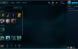 Conta lol Ouro 3 na s8