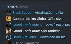 Conta Steam (GTA V, GTA SA, UNO, CS, Simulators)