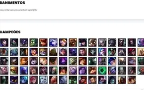 Conta prata 2 com 74 Champs e 56 Skins