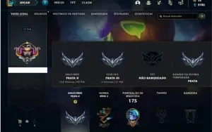 Conta prata 2 com 74 Champs e 56 Skins