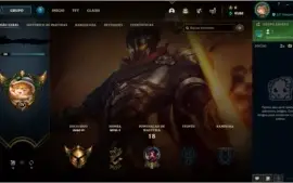 Conta LoL, Gold IV, Smurf 60% de Win Rate.