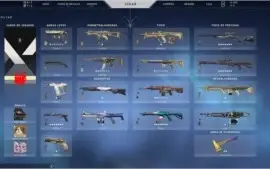 Conta valorant + conta beta com primeiro passe e skins