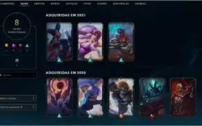 Conta unranked level 49,  6100 EA, 8 skins