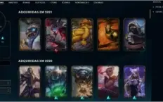 Conta Lol, 110 skins, Nv 201, Ex-Gold 2