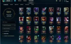Conta LoL Platina 3 Com todos os Campeões