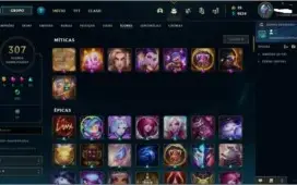 Conta lol 381 skins