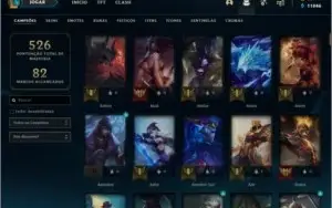 Conta de lol com + de 430 skins