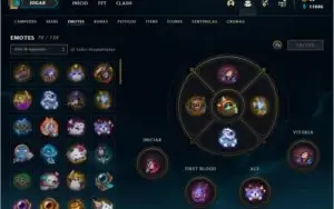 Conta de lol com + de 430 skins