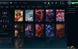 Conta d3, 187 skins todos os champs