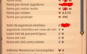 VENDO CONTA COM 750kk+ DE FAMA TOTAL.