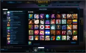 Conta Smite, 373 skins, Anubis e Uller Tier 5 skins