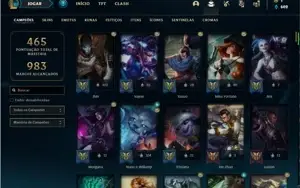 Conta prata 1 com TODOS os champs e 185 Skins + 1350 RP