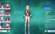 Conta Genshin AR 47 com 6 personagens T5