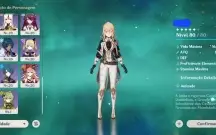 Conta Genshin AR 47 com 6 personagens T5