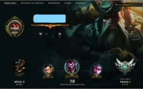 Conta Prata 1 com Ezreal Pulsefire e Graves Vitorioso