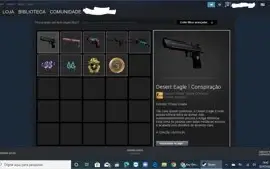 Conta cs com prime e skins