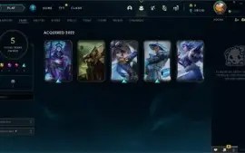CONTA SMURF PLATINA 4 COM 3 SKINS EPICAS